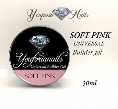 Universal Builder Gel Soft Pink 30ml